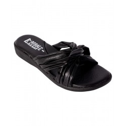 Twist Delight Black Slippers RG-097
